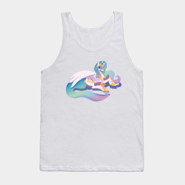 Royal lay down Tank Top by RarieDash